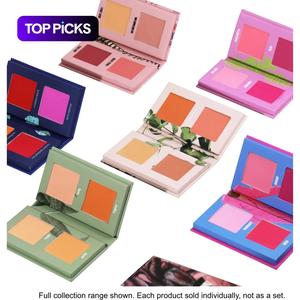Made By Mitchell Mini Blush Book, 1 Count Pressed Blush Palette, Long Lasting Blush for Daily Makeup, Lightweight Blush, Soft Color Shadow, Suitable for All Skins