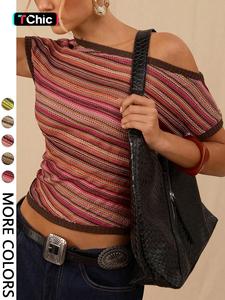 Women's Casual Striped Top T-Shirt, Stylish Ladies' Fashion Tee, Comfortable and Trendy, Perfect for Daily Wear