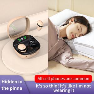 New Mini Wireless Earbuds, TWS Sleep Headphones, Small Invisible Design for Work, Easy to Carry, Comfortable to Wear, Suitable for Sleep and Sports, Lightweight Earbuds, Sleep Earphones