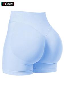Seamless Shorts for Women, 1-5 Pack Invisable Scrunch Butt Lifting Gym Seamless Booty Biker Shorts, Breathable Comfortable High Stretch Skinny Shorts, Gym Shorts, Ladies Sportswear for Indoor Outdoor Wear, Hidden Scrunch Shorts