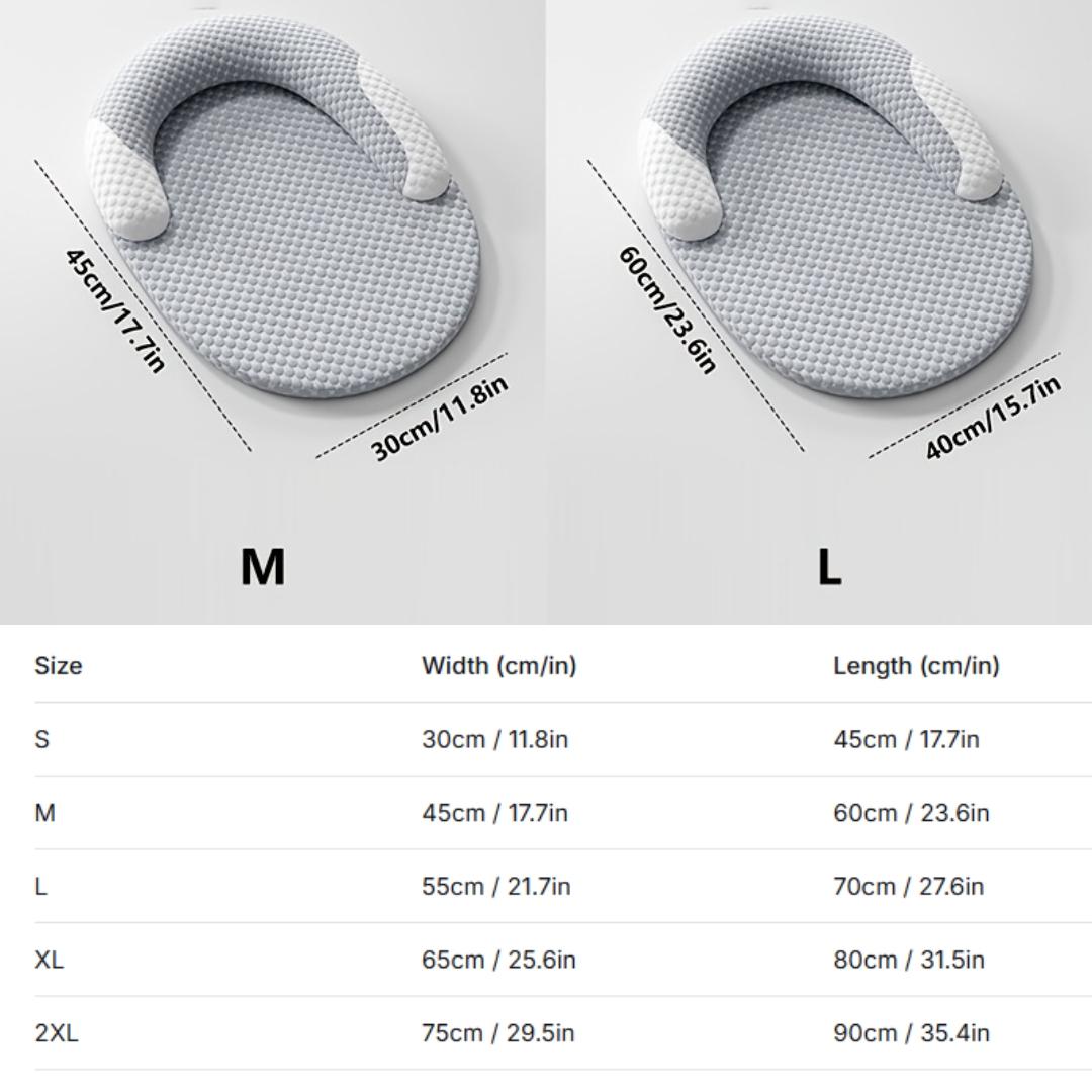 Cooling Cat Bed for Small Dogs, Puppy, Breathable Washable Round Pet Cooling Pad with Neck Support, Summer Cool Bed for Indoor Cats