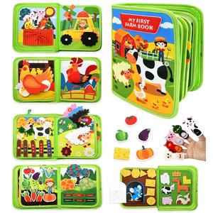 Quiet Book Montessori Sensory Toys Book, Busy Board Early Learning Developmental Toy, Preschool Learning Activities Educational Montessori Toys, Sensory Activity Board