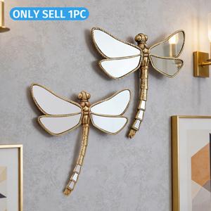 1pc Reflective Resin Dragonfly Wall Art Decor, Insect Collector's Decorative Hanging for Home & Party, Creative Insect Display, Art Wall Decoration