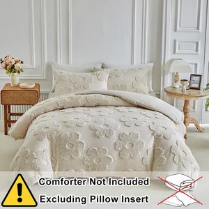 Washable Polyester Fiber Floral Duvet Cover Set with 1 Duvet and 1 or 2 Pillowcases, Soft Comfortable Bedding Set, Washable Covers, Perfect Bedroom Decor, 8 Sizes Available for Gifting, Decorative Duvet Cover, Soft Bedding Sets