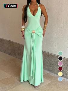 Elegant Halter Neck Dress, Backless Design, Perfect for Parties & Special Occasions, Stylish Women's Clothing, Womenswear