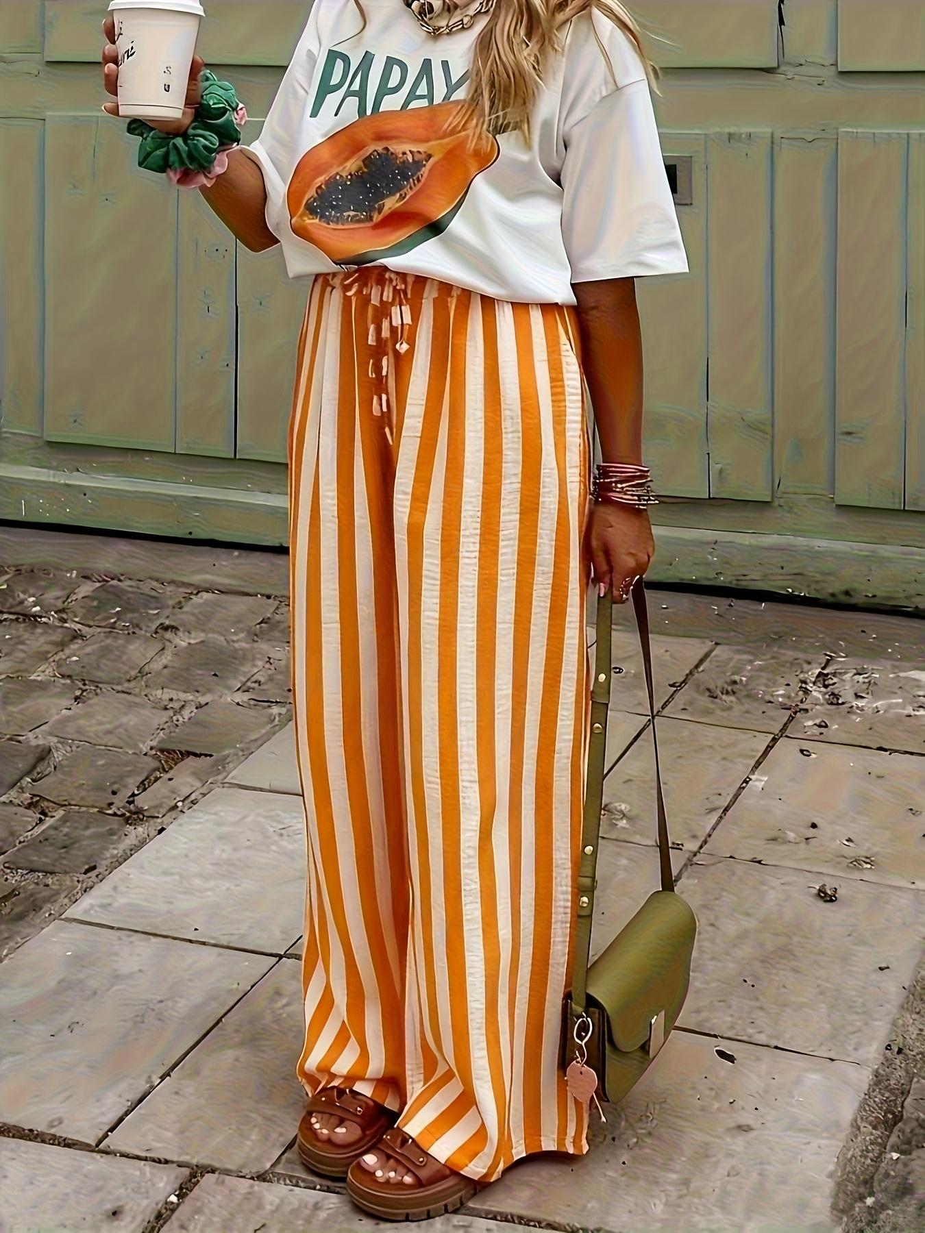 Spring & Fall Fashion New Women's Drawstring Loose Wide Leg Pants, Comfortable and Stylish Long Trousers for Casual Wear