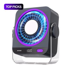 Desk Fan 3600mAh, Small But Powerful With Ice Compress, with 130° and 199 Speeds Adjustable, USB Mini Table Desktop fan for Cooling Home Office Car Summer Travel Gifts, 6.6 Inches