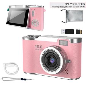 4K Foldable Screen Student Camera, 1 Count Retro CCD Card Machine, Entry-level Digital Camera, 1080P High Built-in Games & Filter Functions Camera