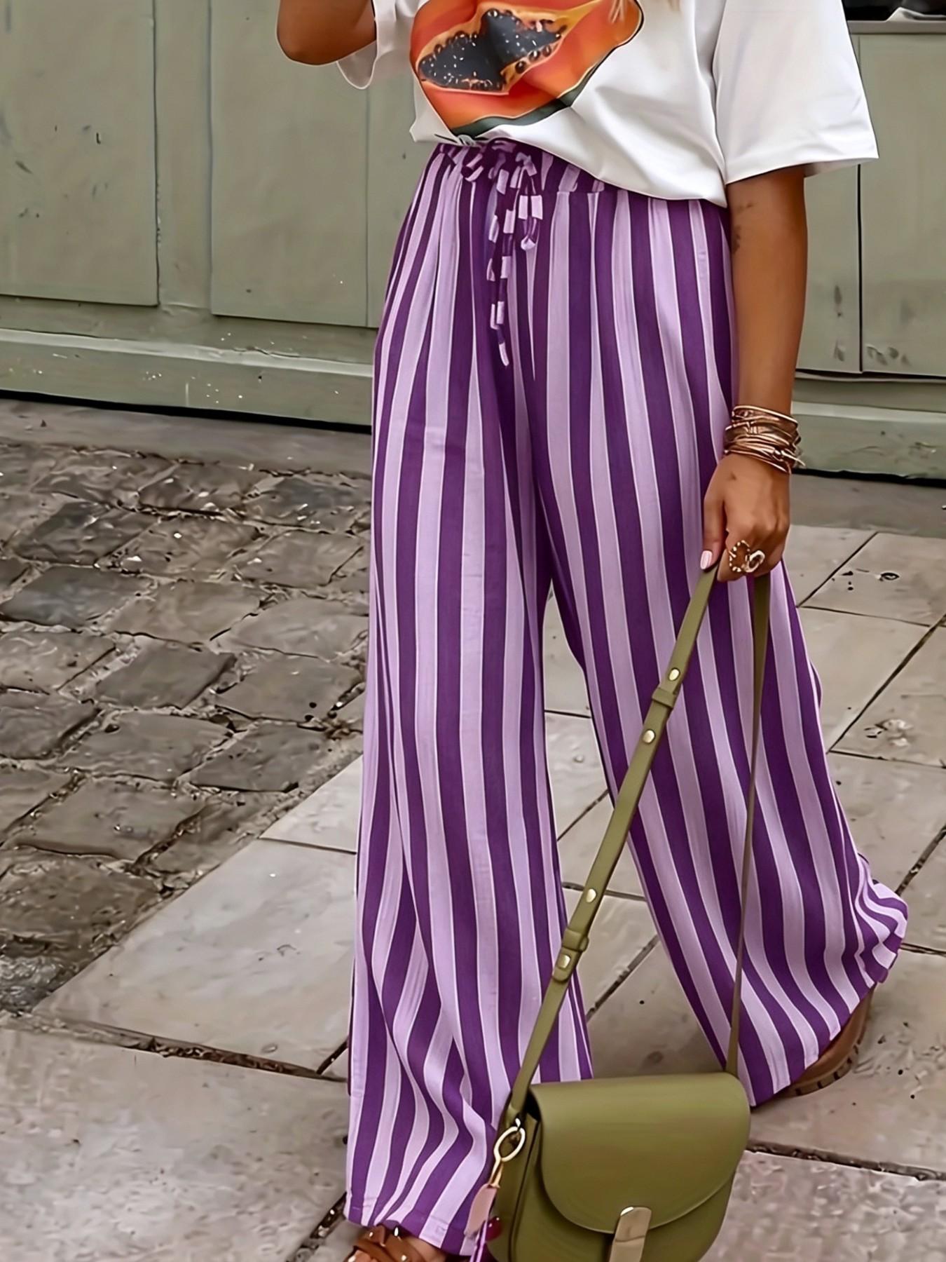 Spring & Fall Fashion New Women's Drawstring Loose Wide Leg Pants, Comfortable and Stylish Long Trousers for Casual Wear