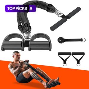 Multifunctional Ab Training Resistance Band, 1 Set Ab Training Auxiliary Foot Pedal Puller, Exercise Machine, Abdominal Muscle Training Equipment for Home Gym, Exercise Machine