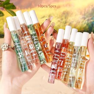 10-Piece Summer Brazilian Romantic Perfume Set, Vanilla Caramel Amber Fruit Scent, Perfect Gift for Women Christmas Halloween, Fragrance Gift Set