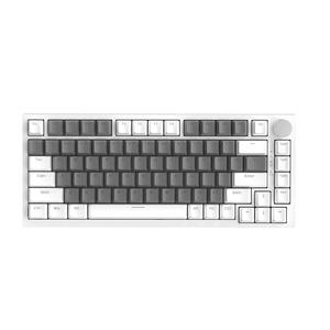 AJAZZ AK820 wired office mechanical keyboard 75% layout full key hot swappable Gasket structure luminous metal volume knob FN multimedia function conforms to ergonomic design computer and office keyboard e-sports game keyboard plug and play office use