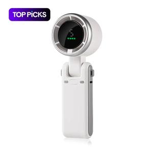 USB-C Charging Handheld High Speed Fan, 5-speed Wind Speed Fan, Foldable & Hanging Neck Fan Suitable for Family, Travel, and School