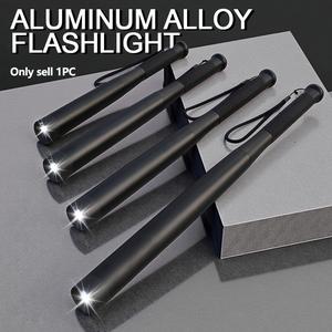 LED aluminum alloy portable flashlight (battery not included), High Lumen Flashlight, high hardness, three-mode multi-functional high-brightness flashlight, a good choice for birthday gifts, Christmas, Halloween, including instructions and wrist strap