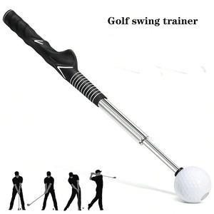 Golf Swing Practice Stick, Telescopic Golf Training Aid with Non-Slip Rubber Handle, Golf Training & Warm-Up Practice Stick, Valentine's Day Gift, Golf Accessory, Golf Training Tool, Golf Practice Equipment
