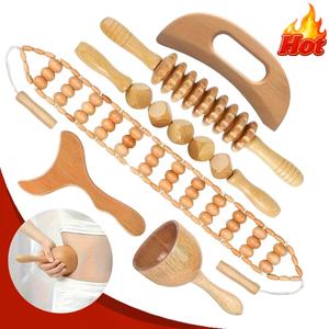 6PCS Wood Therapy Tool Set/Wooden Massage Set/Body Care/Muscle Relax / Muscle Tension Relief/Home Massage Tools/Self Care Essentials/Wooden Massage Tool Set/Muscle Massage Tool Set/Massagers