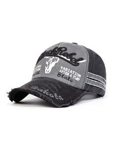 Vintage Washed Baseball Cap with Letter Design, Adjustable Unisex Dad Hat, Outdoor Sports & Hip Hop Style, Multiple Colors Available