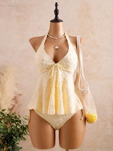 Women's Fashion Tankini Swimsuit, Stylish Two-Piece Swimwear, Comfortable Beachwear, Perfect for Pool Parties and Vacations
