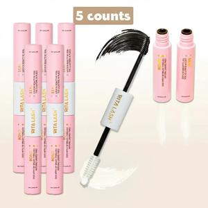 Lash Bond & Seal Cluster Lash Glue, 5 Counts/set Individual Cluster Lashes DIY Lash Extension Black Bond & Clear Seal Lash Glue, for Sensitive Eyes, Teenage Makeup Gifts Sets, Valentine's Day Gift, Cluster Lashes Makup Tool