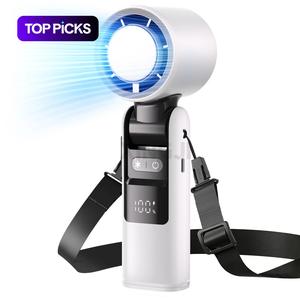 Multifunction Portable Handheld Turbo Fan, 5 Gear Wind Hand Fan with Air Turbo Tech Cooling Fan for Outdoor Activities, Travel, Working, Portable Mini Fan, USB Fan, Rechargeable Fan