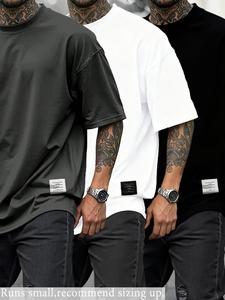 Men's Plus Size Round Neck Short Sleeve Shirt, Ultra Comfortable Everyday Wear, Oversized Style, Casual, Perfect for Daily Use