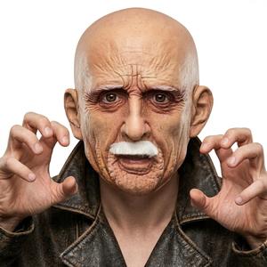 Old Man Mask, Bald Geezer Mask, Funny Man Face Cover, Halloween Party Supplies, Masquerade Props, Roleplay Ornament