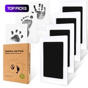 4pcs Universal Ink Pads for Pet Memories, Easy Clean Safe Quick Dry Ink, Perfect Gift for New Pet Parents, Creative Pet Keepsake, Newborn Gift