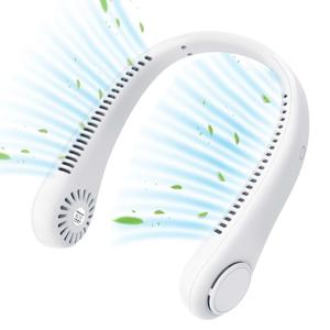 Portable Neck Fan, USB Rechargeable 3-Speeds Wearable Quiet Fan, Hands Free Bladeless Fan for Outdoor Indoor, Birthday Gifts for Men Women