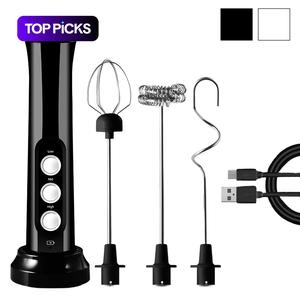3 in 1 portable rechargeable electric milk frother, handheld high speed beverage mixer mini blender tool , coffee frothing stick, cordless milk frother, milk frother wand, coffee equipment, blender, coffee tools, blender machine