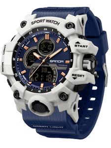 Men's Sportive Digital Watch, Fashionable Digital Watch with Luminous Dial & Alarm Mode, Waterproof Watch with Digital Display for Men