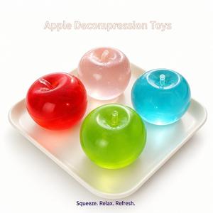 Glossy Apple Squishy, Slow Rebound Toy, Stress Relief, Fidget Toy, Anxiety Relief, Decompression Toy, Portable Relax Toy, Gift for Friends