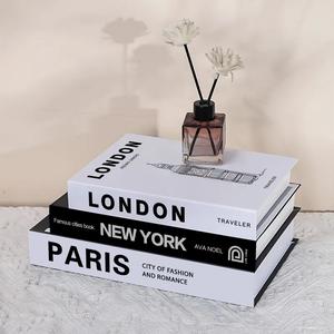 Beautiful Coffee Table Decorative Books, Fashionable Fake Books for Home Bookshelf, Fireplace Shelf Decoration, Modern Room Aesthetic, 2 Pack