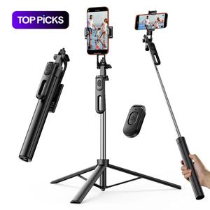 Rotatable Wireless Portable Compact Selfie Stick Tripod With Remote Control, Travel Tripod, Retractable Phone Tripod Stand For iPhone Samsung Galaxy Go Pro Action Camera, Mobile Phone Accessories, Tech Accessories #TOP PICKS
