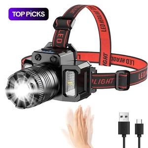 LED Headlamp, Durable USB-Rechargeable Waterproof Headlamp for Exploration, Adjustable High-Performance Outdoor Camping Hiking Flashlight, Led Rechargeable Flashlights #TOP PICKS
