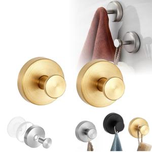 【Summer Sale】2 PCS Suction Cup Hooks for Bathroom & Shower, Waterproof Reusable No Drill Towel Hooks for Towels, Loofah, Robe, Kitchen & Home Use