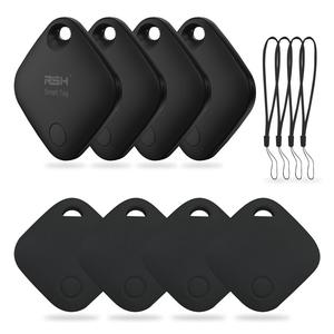 RSH Smart tag iOS/Android Lost Alarm Bundle, Wireless Positioning Tracker, Car GPS Tracker, Compatible with Apple Find My/google Find HUB, Tracks Keys Luggage Cars Bikes Bags Wallets, Includes 4 Tags
