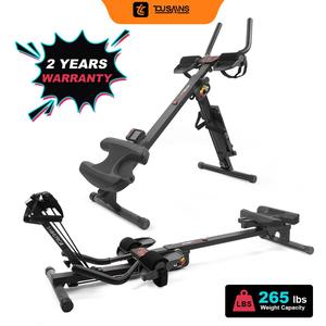 【New Year, New deals】TOUSAINS 3 in 1 Ab Core Trainer & Rower Pro with Resistance Bands | Foldable Exercise Machine for Full Body Workout & Muscle Toning, Home Gym Equipment,  Abdominal Fitness Wheel, ab roller wheel