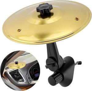 Joytutus CarCymbal Clip On Mini Drum Cymbal for Car Vents Gold Finish Fun & Rugged Gift for Music Fans Bring the Beat to Your Drive Easy Installation Secure Play