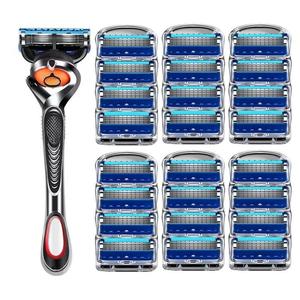 Manual Razor Set, 1 Count Razor Holder with Replaceable Heads, Men's Beard Shaver, Beard Razor, Shaving Tool for Men