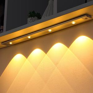 Motion Sensor Light, USB Rechargeable LED Sensor Lamp, Indoor Lighting, Wireless LED Light for Kitchen Cabinet Bedroom Wardrobe