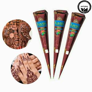 3pcs Organic Henna Tattoo Paste Set, Henna Cones, Waterproof Temporary Body Art Paint, Long-Lasting Tattoos for Women & Men, Natural Ingredients