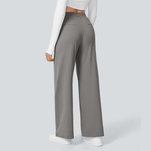 Halara Women's High Waisted Straight Leg Work Trousers with Side Pockets, Smart & Casual Look for Office and Beyond, Lightweight & Elegant, Minimalist Comfort Basic Womenswear #tiktokshopmademebuyit #summer #dealdrops